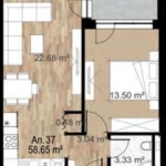 Двустаен апартамент в София, Зона Б-5 - 71 кв.м за 2154 €/кв.м - Снимка #1