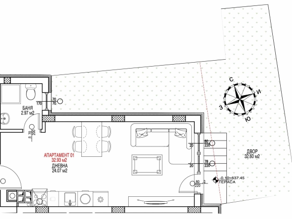 Едностаен апартамент в София, Студентски град - 33 кв.м за 2046 €/кв.м - Снимка #1