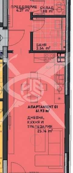 Двустаен апартамент в София, Център - 74 кв.м за 1213 €/кв.м - Снимка #1