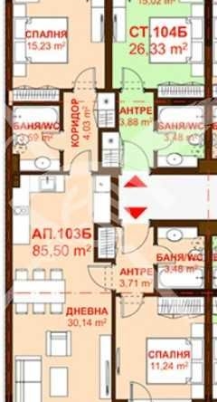 Тристаен апартамент в Бургас, Сарафово - 85 кв.м за 1572 €/кв.м - Снимка #1