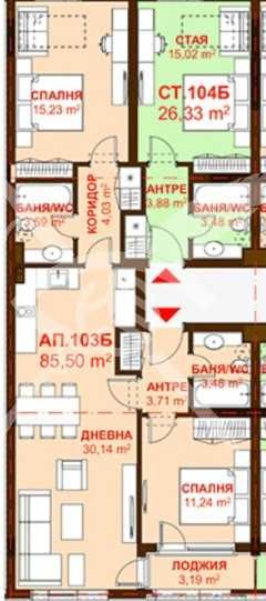 Тристаен апартамент в Бургас, Сарафово - 85 кв.м за 1572 €/кв.м - Снимка #1