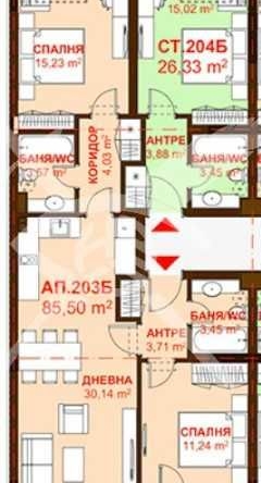 Тристаен апартамент в Бургас, Сарафово - 85 кв.м за 822 €/кв.м - Снимка #1