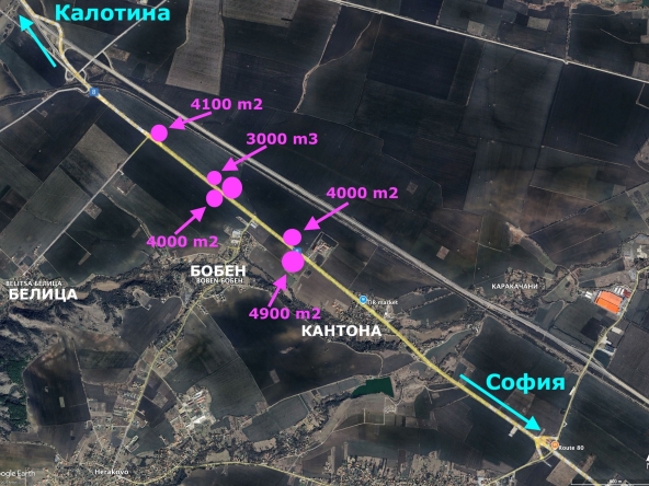 Парцел в с. Хераково, Област София-област - 3800 кв.м за 25 €/кв.м - Снимка #1