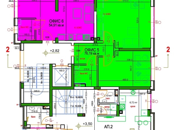 Двустаен апартамент в София, в.з. Киноцентъра 3 част - 55 кв.м за 917 €/кв.м - Снимка #1
