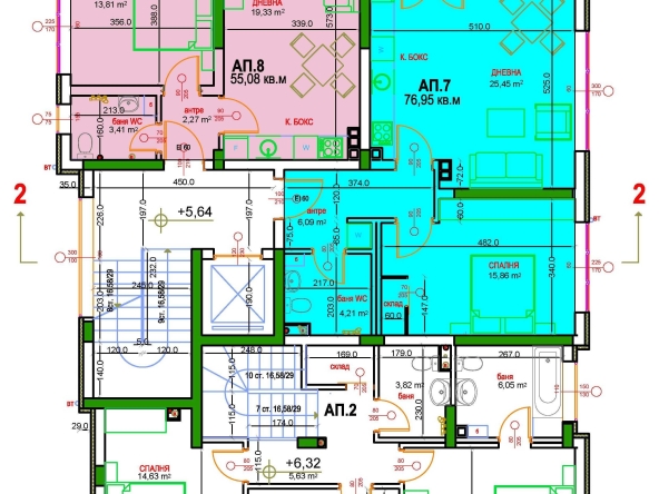 Двустаен апартамент в София, в.з. Киноцентъра - 56 кв.м за 1768 €/кв.м - Снимка #1