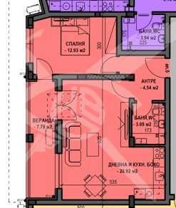 Двустаен апартамент в Пловдив, Остромила - 75 кв.м за 1003 €/кв.м - Снимка #1
