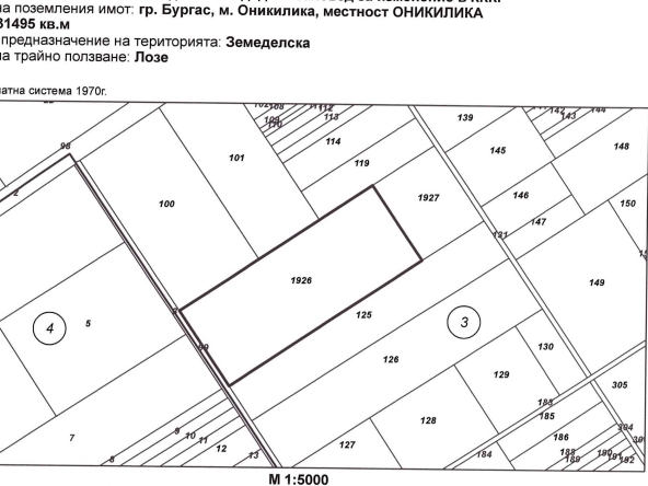 Парцел в Бургас, Център - 41496 кв.м за 5 €/кв.м - Снимка #1