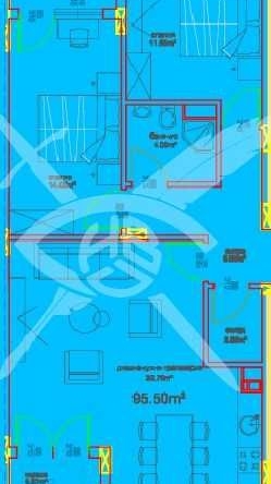 Тристаен апартамент в Бургас, Меден рудник - зона А - 107 кв.м за 484 €/кв.м - Снимка #1