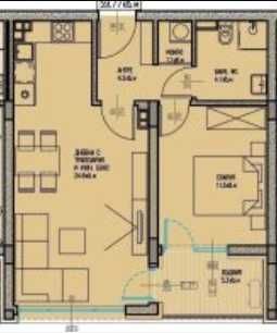 Двустаен апартамент в Бургас, Славейков - 68 кв.м за 1055 €/кв.м - Снимка #1