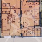 Двустаен апартамент в Асеновград - 68 кв.м за 855 €/кв.м - Снимка #1