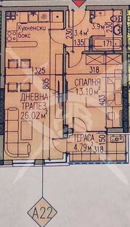 Двустаен апартамент в Асеновград - 68 кв.м за 855 €/кв.м - Снимка #1