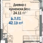Едностаен апартамент в Китен - 42 кв.м за 2105 €/кв.м - Снимка #1