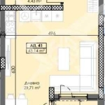 Двустаен апартамент в Пловдив, Тракия - 54 кв.м за 1094 €/кв.м - Снимка #1