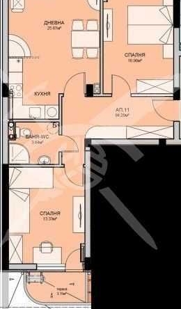 Тристаен апартамент в Бургас, Меден рудник - зона А - 116 кв.м за 563 €/кв.м - Снимка #1