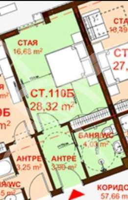 Дава се под наем Едностаен апартамент в Бургас, Сарафово - 28 кв.м за 42000 € - Снимка #1