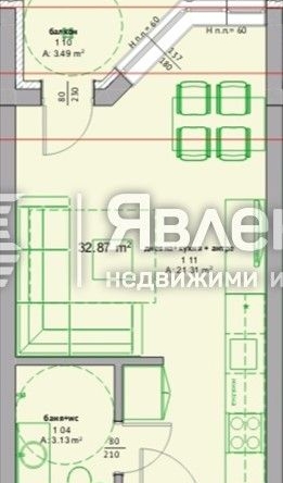 Едностаен апартамент в Поморие - 38 кв.м за 1045 €/кв.м - Снимка #1