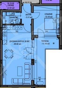 Двустаен апартамент в Пловдив, Остромила - 80 кв.м за 920 €/кв.м - Снимка #1