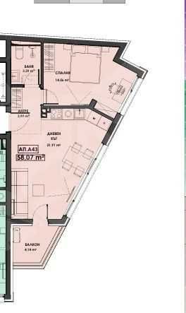 Двустаен апартамент в Пловдив, Христо Смирненски - 71 кв.м за 1425 €/кв.м - Снимка #1