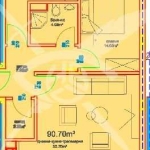 Тристаен апартамент в Бургас, Меден рудник - зона А - 101 кв.м за 908 €/кв.м - Снимка #1