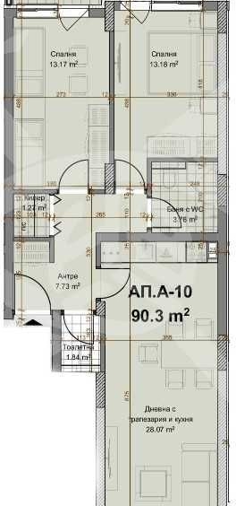 Тристаен апартамент в Пловдив, Христо Смирненски - 110 кв.м за 756 €/кв.м - Снимка #1