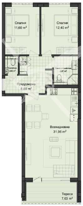 Тристаен апартамент в Пловдив, Кършияка - 107 кв.м за 438 €/кв.м - Снимка #1