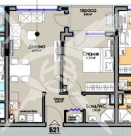 Двустаен апартамент в София, Хладилника - 61 кв.м за 732 €/кв.м - Снимка #1