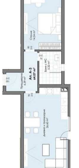 Двустаен апартамент в Пловдив, Христо Смирненски - 82 кв.м за 903 €/кв.м - Снимка #1