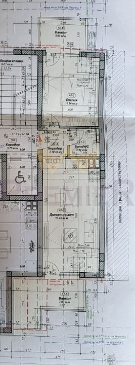 Двустаен апартамент в Варна, Зимно кино Тракия - 69 кв.м за 2357 €/кв.м - Снимка #1