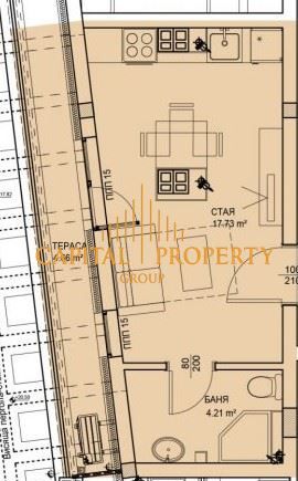 Едностаен апартамент в Варна, Цветен квартал - 47 кв.м за 1360 €/кв.м - Снимка #1