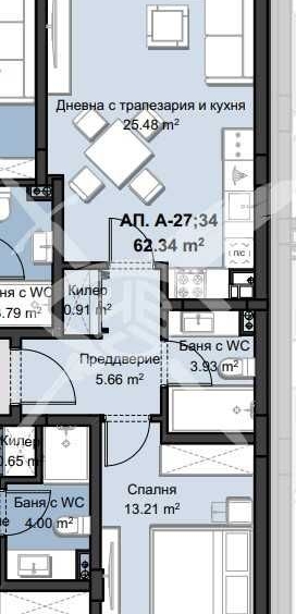 Двустаен апартамент в Пловдив, Христо Смирненски - 78 кв.м за 741 €/кв.м - Снимка #1
