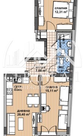 Тристаен апартамент в София, Надежда 4 - 45 кв.м за 3711 €/кв.м - Снимка #1