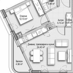 Двустаен апартамент в София, Витоша - 74 кв.м за 1578 €/кв.м - Снимка #1