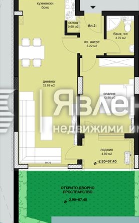 Двустаен апартамент в Бургас, Меден рудник - зона Д - 79 кв.м за 904 €/кв.м - Снимка #1