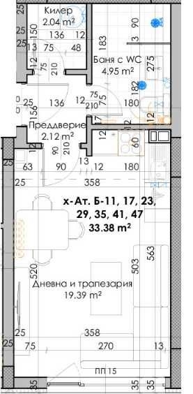 Дава се под наем Едностаен апартамент в Пловдив, Кючук Париж - 40 кв.м за 22478 € - Снимка #1