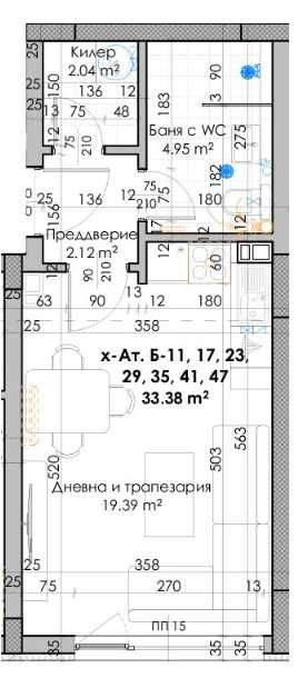 Дава се под наем Едностаен апартамент в Пловдив, Кючук Париж - 40 кв.м за 22478 € - Снимка #1