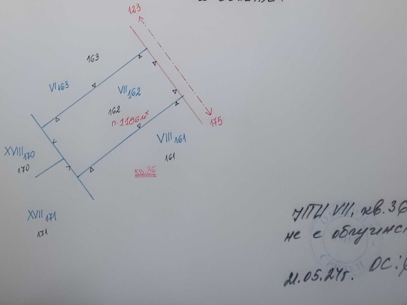 Парцел в Бургас, Меден рудник - зона Б - 1186 кв.м за 14 €/кв.м - Снимка #1