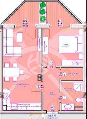 Двустаен апартамент в Бургас, Сарафово - 60 кв.м за 1275 €/кв.м - Снимка #1