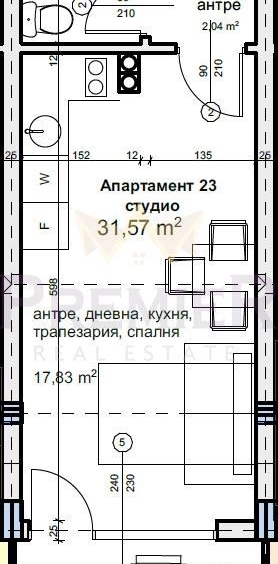 Едностаен апартамент в Балчик - 36 кв.м за 804 €/кв.м - Снимка #1