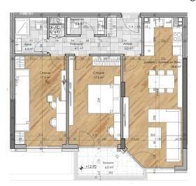 Тристаен апартамент в София, Дружба 2 - 111 кв.м за 1723 €/кв.м - Снимка #1