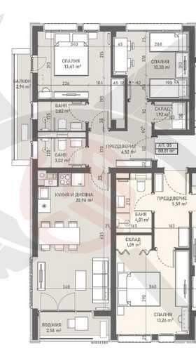 Тристаен апартамент в София, Овча купел - 94 кв.м за 2052 €/кв.м - Снимка #1