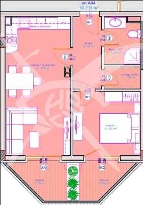 Двустаен апартамент в Бургас, Сарафово - 60 кв.м за 682 €/кв.м - Снимка #1