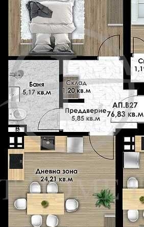 Двустаен апартамент в Пловдив, Кючук Париж - 89 кв.м за 700 €/кв.м - Снимка #1