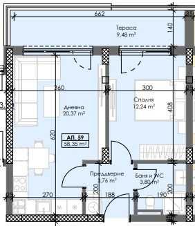Двустаен апартамент в Пловдив, Тракия - 71 кв.м за 985 €/кв.м - Снимка #1
