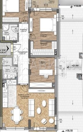 Четиристаен апартамент в София, Овча купел - 115 кв.м за 1253 €/кв.м - Снимка #1