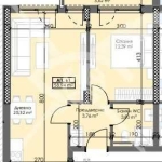 Двустаен апартамент в Пловдив, Тракия - 69 кв.м за 1013 €/кв.м - Снимка #1