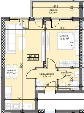 Двустаен апартамент в Пловдив, Тракия - 69 кв.м за 985 €/кв.м - Снимка #1