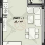 Едностаен апартамент в София, Дървеница - 50 кв.м за 1930 €/кв.м - Снимка #1