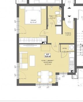 Двустаен апартамент в София, Симеоново - 61 кв.м за 3043 €/кв.м - Снимка #1