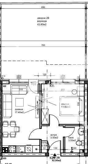 Двустаен апартамент в Пловдив, Беломорски - 50 кв.м за 1564 €/кв.м - Снимка #1