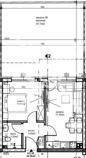 Двустаен апартамент в Пловдив, Южен - 50 кв.м за 1564 €/кв.м - Снимка #1